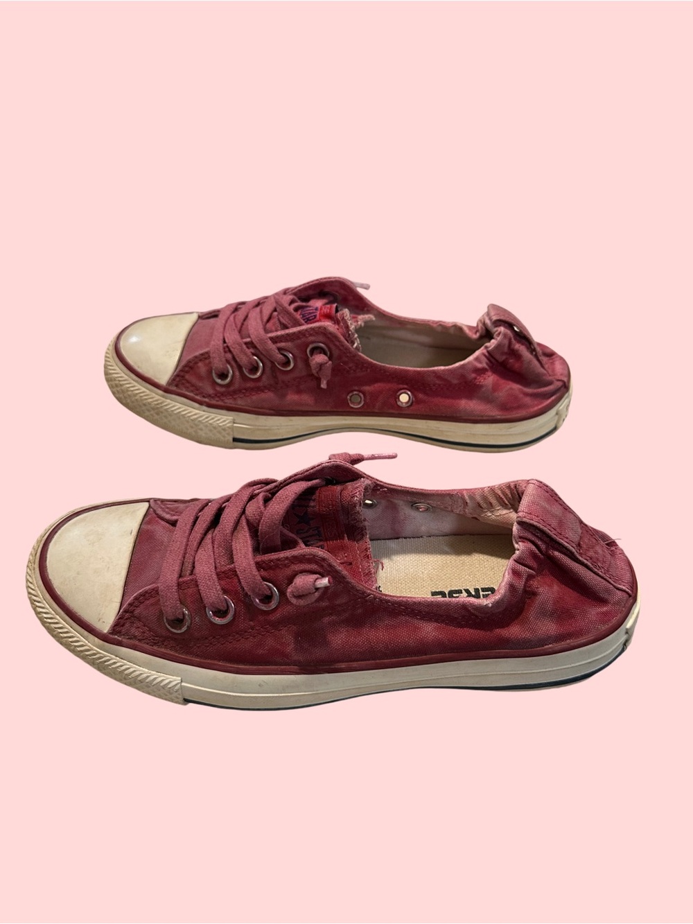 Converse Low-Top Slip-On Canvas Sneakers in Rose